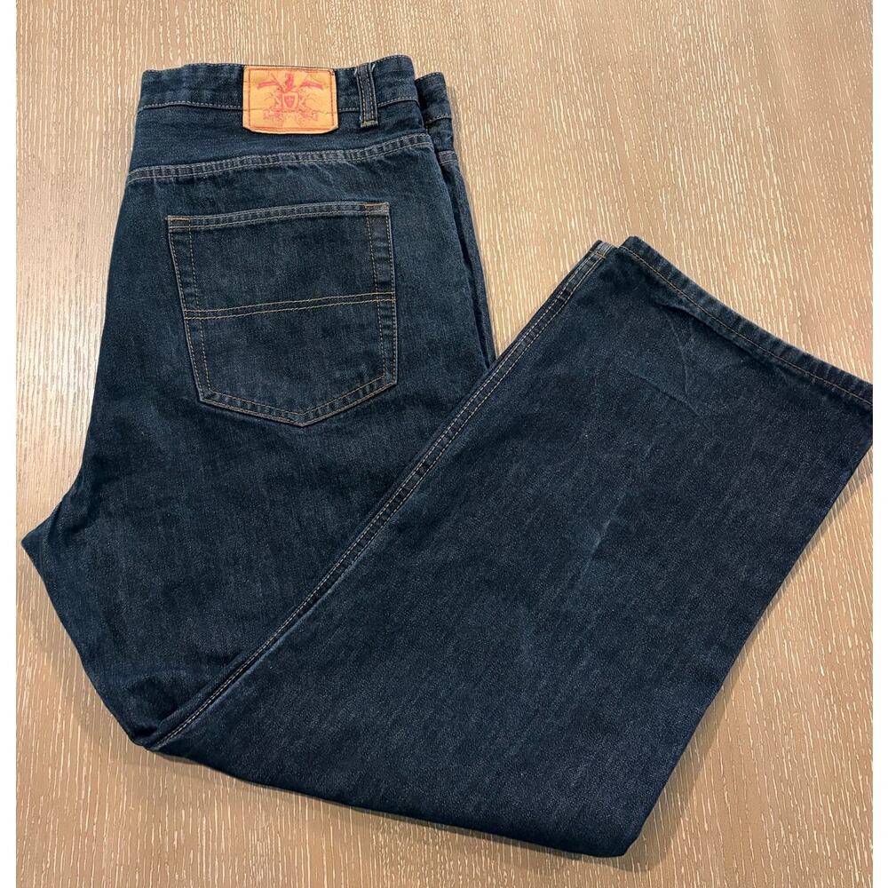 PJ Mark Jeans Men 42x32 Black Straight Wide Leg Baggy Skater Grunge Hip Hop Y2K